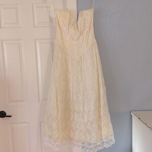 Scott McClintock Cream Strapless Dress